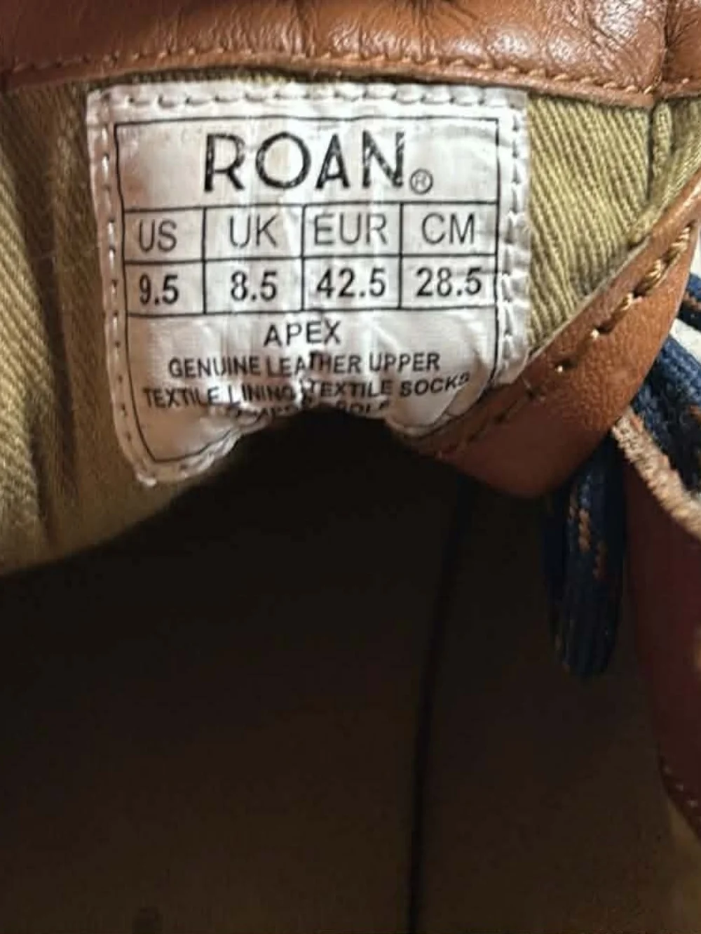 Men's‎ Tan Leather Lace-Up Hiking Boots - Premium Comfort Roan Apex